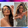 SevenColor Trendy Oversized Aviator Sunglasses for Women Men 2025 Gold