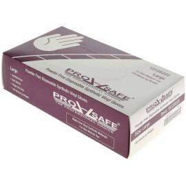 1,000 Count Synthetic 3 mil Blue Vinyl Gloves, Size Large (10 boxes of 100)