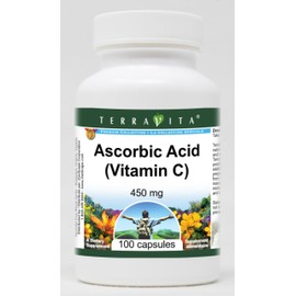 Ascorbic Acid (Vitamin C) - 450 mg (100 Capsules, ZIN: 512621) - 3 Pack