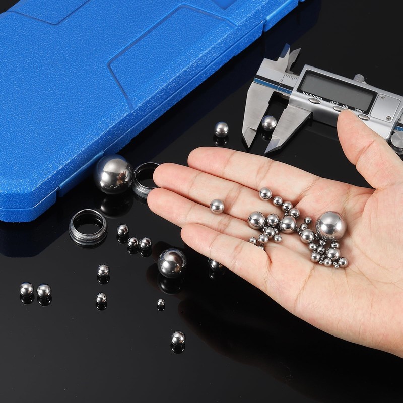 sourcing map 9mm Bearing Balls, 25 Pcs 304 Stainless Steel