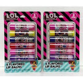 LOL SURPRISE 12 STICK LIP BALM LOL SURPRISE FLAVOURED LIP BALM 3.4G - NEW & SEALED