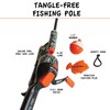 Kid Casters Black/Orange Camo No Tangle Fishing Combo with Bobber,