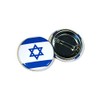 Israel Flag Pinback Buttons - 1.5 Inch Round - 25