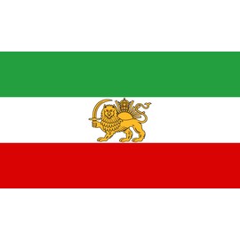 Historic Iran Iranian Flag 3'x5' Lion Sun Crown Banner