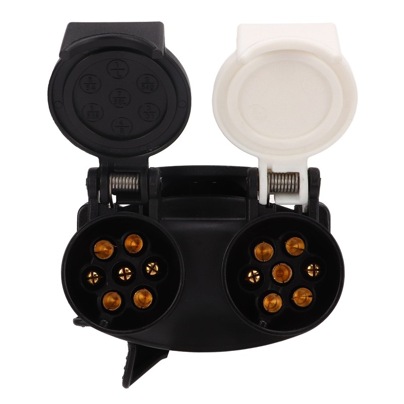 13 Pin to 7 Pin Trailer Plug Adapter Dual Socket