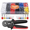 Preciva Ferrule Crimping Tool Kit with 2000PCS Wire Connectors, AWG23-7