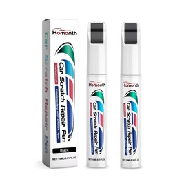 2PCS Touch Up Paint Pen for Cars, Automotive Paint Pen Scratch Repair,Car Remover Scratch Paint Pen,Car Paint Pen for Erase Car Scratches (Black)