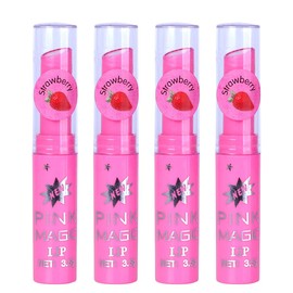 PINNER Fruit Extract Color Changing Pink Magic Lipstick Combo Pack of 4?(PINK, 14 g)