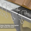 50Pcs Christmas Light Gutter Clips, Stainless Steel Christmas Light Hooks