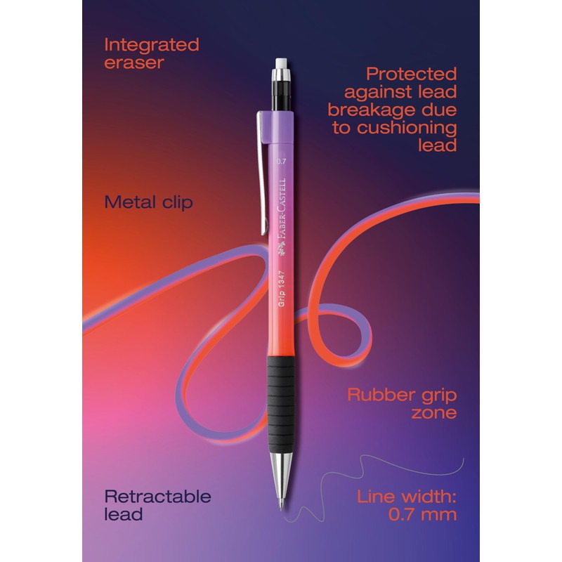 FABER-CASTELL - Portamine Grip 1347 Buzzing Blue