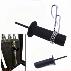 8MM*L80mm Fitness Gym Weight Stack Pin Extender Replacement Barbell Loading Pin for Add Weight to Gym EquipmentColor: Black- 150mm weight plate holder, pin 8mm*L80mm, Size: .