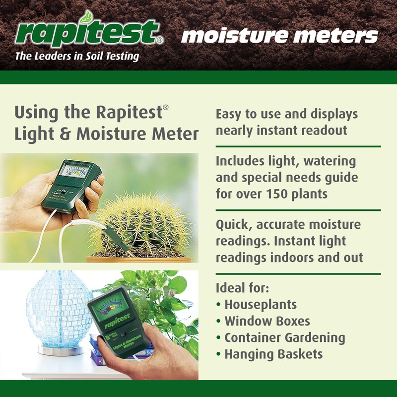 Luster Leaf JEN-639 Rapitest Moisture and Light Combo Meter