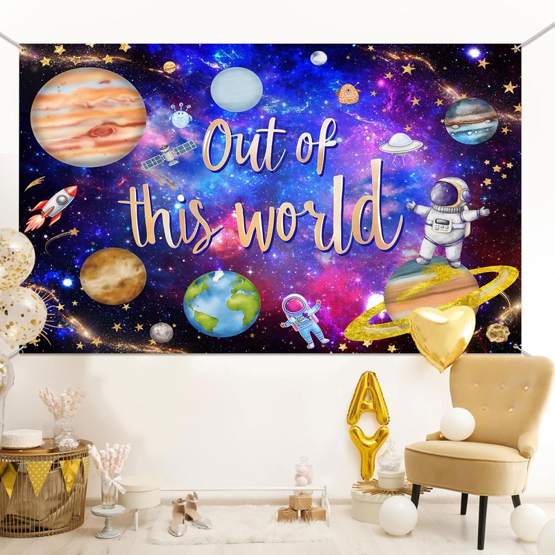 HANSHUAI Space Galaxy Backdrop Out Space Galaxy Planets Astronaut Photography