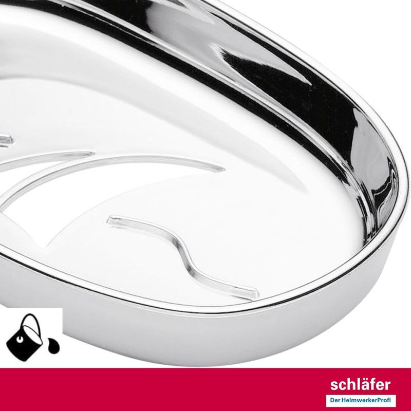 Schläfer 2817023 | "Sail" Soap Dish Chrome for Shower Rail