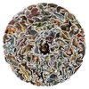 CC200-5 100 PCS Dinosaur Doodle Stickers, Repeatable Material Waterproof Decorative