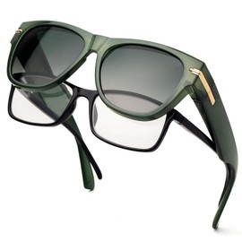 Face Shadow Polarized Sunglasses Fit Over Glasses Sunglasses Over Glasses for Driving UV Protection Lightweight K4C3
