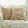 YunJeude Cushion Cover Chenille Fabric Geometric Pattern Monogram Pattern Stylish