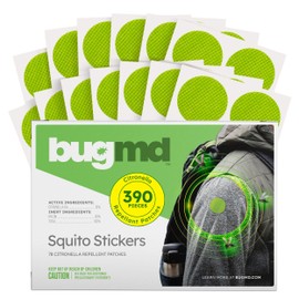 BugMD Squito Stickers Mosquito Repellent Patch Stickers for Adults (390 Patches), Safe & Effective Insect Repellent Patches for Toddlers, Kids, Camping, Beach & Outdoor Essentials