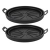 2 PCS Fryer Silicone Baskets with Handle 7.5inch Round Silicone