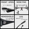 REONAS Clip-on Over Sunglasses with Polarized Lenses, Flip-up Design, UV