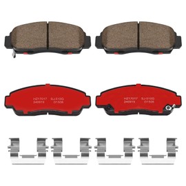 SUPLABEL HZ787H Z17 Front Ceramic Brake Pads with Hardware For Acura CL, Acura RL, Acura TL, Acura CSX, Acura TSX, Honda Accord