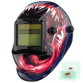 YESWELDER True Color  Auto Darkening Wide Shade 4/9-13 for TIG MIG ARC Weld Hood Helmet