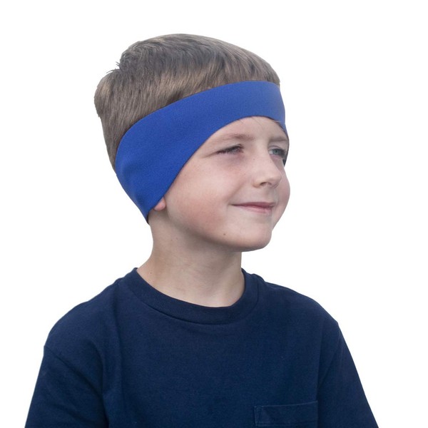 Physician's Choice Neoprene Headband, Help Keep Water Out and Ear Protection Devices in, Small, Royal Blue, Pack of 6