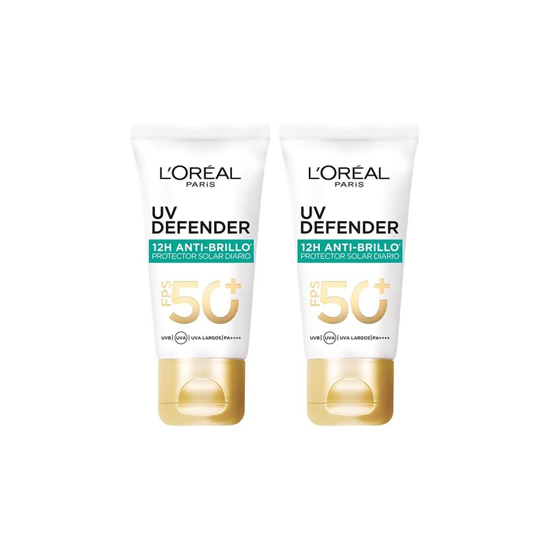 L'Oréal Paris Kit 2 pack Protector solar facial FPS50+ UV
