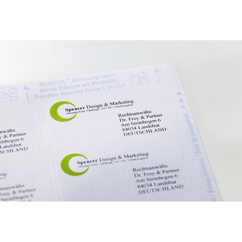 Avery L7163-100 Labels, White (99.1 x 38.1 mm(