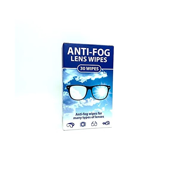 Anti-Fog Lens Wipes | Eyegalsses, Prevent Steamed Up, Prevent Fogging