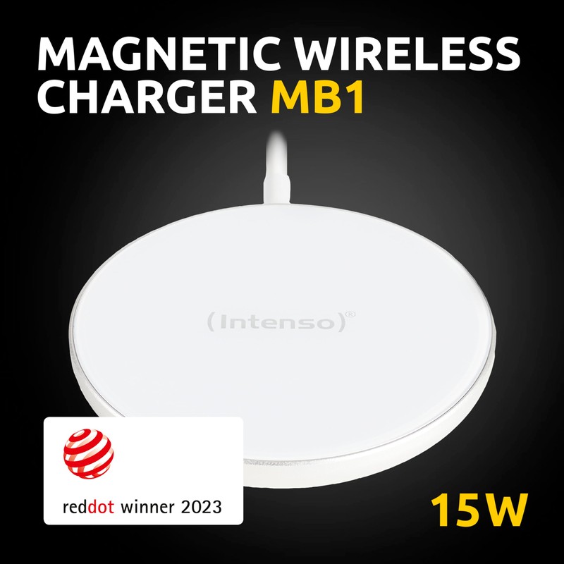 Intenso 15W Magnetic Wireless Charger MW1 White with 30W PD