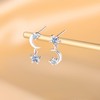 MICSAVI Earrings Moon Star Stud Earrings Women's Jewellery Hypoallergenic Sterling