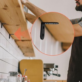 20 PCS Steel L Brackets for Shelves 2x2 Inch,L Bracket Corner Bracket,Black Shelf Bracket,L Brackets for Wood Furniture Bedframe Cabinet Drawer Chair Cabinet Bookshelf with Screws