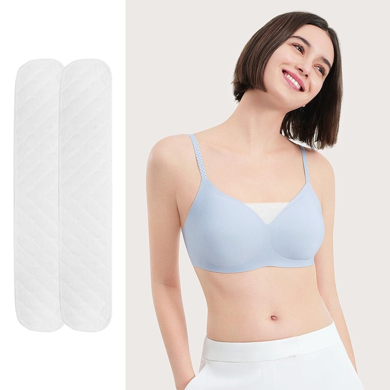 Ximinwzm 6 Pcs Under Bra Sweat Liners, Reusable Breast Pads,