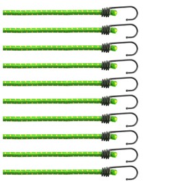 com-four® Set of 10 Rubber Tensioners – Luggage Tensioners – Expander with Hooks – Tensioning Rubber for Load Securing – Tie Down Strap