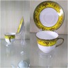 Hipiwe Acrylic Tea Cup Saucer Display Stands Clear Dinnerware Display