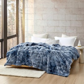 Coma Inducer Snowball Chunky Bunny King Blanket - Midnight Moon