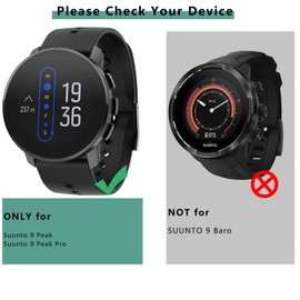 Msvueioe [1+4Pack] Case with Tempered Glass Screen Protector Compatible with Suunto 9 Peak / 9 Peak Pro, Bumper Full Coverage Protective Soft Cases Face Cover for Suunto 9 Peak/9 Peak Pro