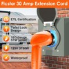Ficstar 30 Amp RV Extension Cord,30 ft,Heavy Duty Generator Extension