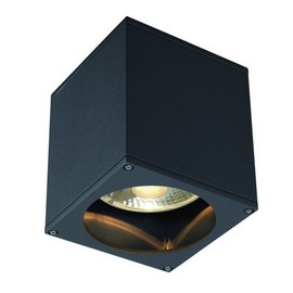 BIG THEO CEILING OUT Outdoor Ceiling Light Square GU10 IP44 Anthracite Energy Efficiency Class A++ - E