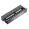 FOCMKEAS 25 Pcs 24 Pin IC Socket,2.54mm Pitch Pins Narrow