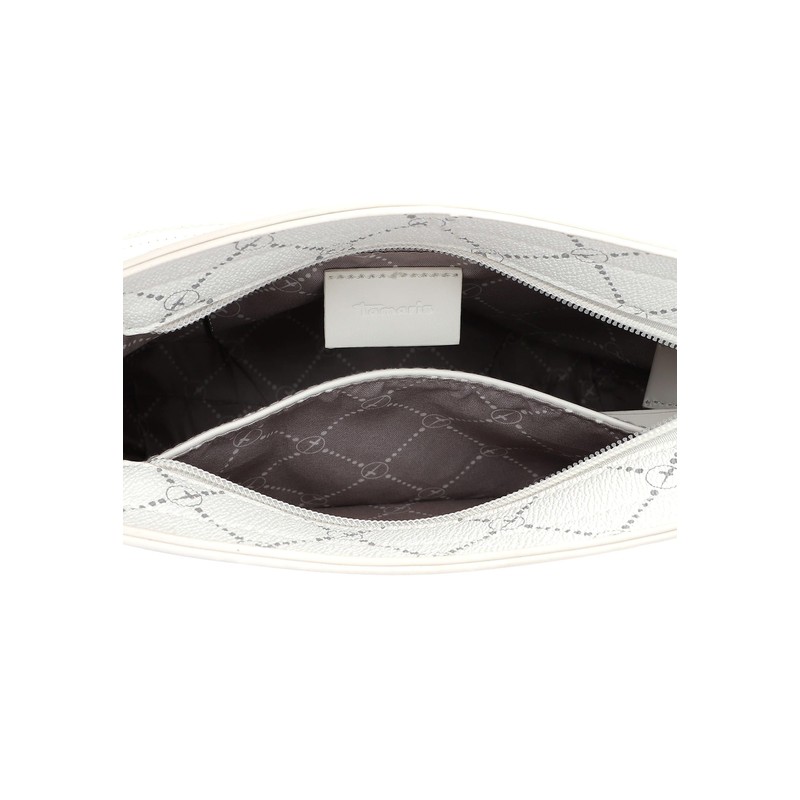 Tamaris TAS Anastasia 30103 Women's Shoulder Bag Checked, White, Unit