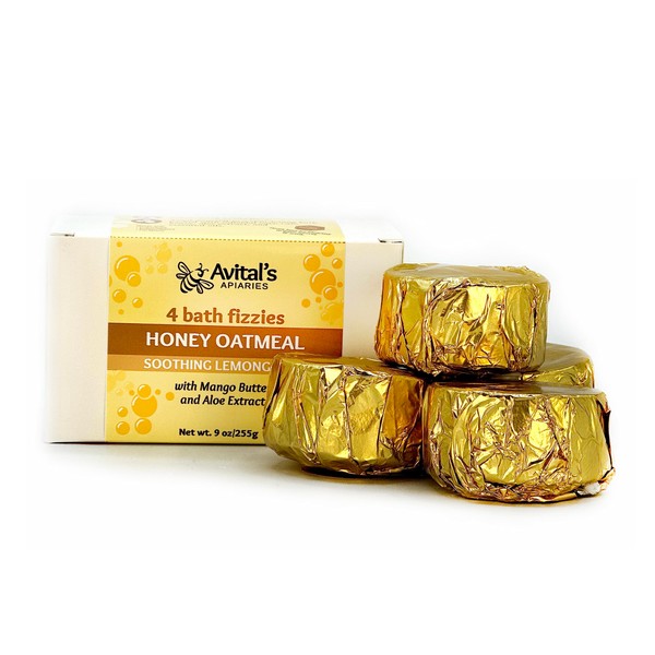 Avital's Apiaries 4 Handmade Raw Honey & Colloidal Oatmeal Bath