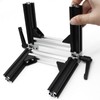 BLCCLOY 4 Sets Black 2020 Aluminum Extrusion Pivot Hinge Swivel