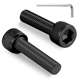 BNUOK 120pcs M3 x 25mm Hex Socket Head Cap Screws Bolts, 12.9 Grade Alloy Steel, Black Oxide Finish, Allen Socket Drive, Full Threads,with Hex Spanner