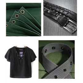 120 Sets Grommets Eyelets 10mm,Black Eyelets,Metal Eyelets For Leather,Metal Eyelets Grommets with Washers For Leather Fabric