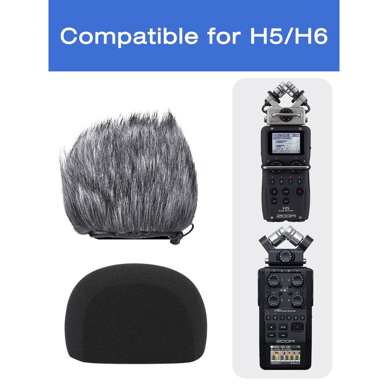 H6 Windscreen Muff and Foam for Zoom H6