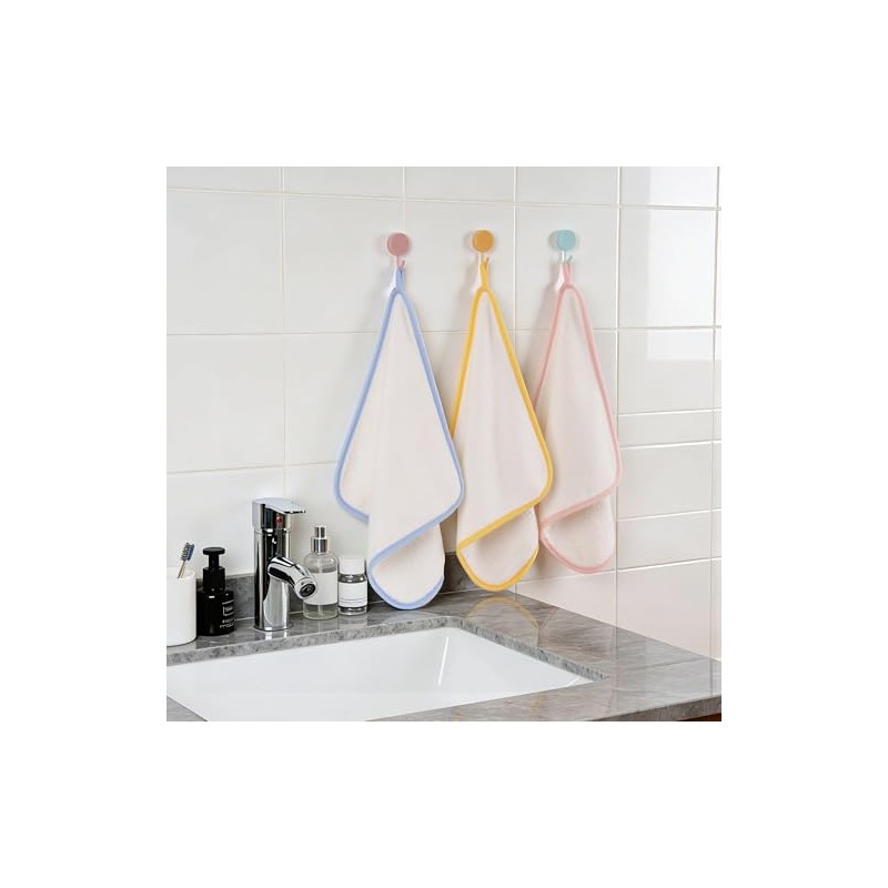 POLYTE Hypoallergenic Gentle Microfibre Flannel Baby Washcloth, 30.5 x 30.5