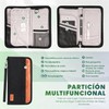 Porta Pasaporte de Cuero PU, Porta Pasaporte con Bloqueo RFID