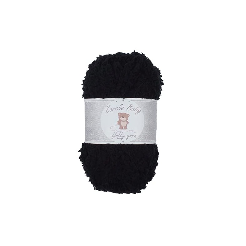 Zarela Baby Fluffy Wool 25g (20 Black)